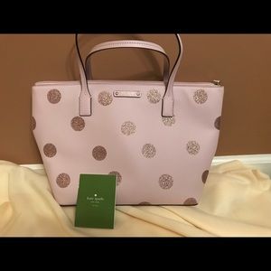 Kate Spade New York Haven Lane Glitter Polka Purse